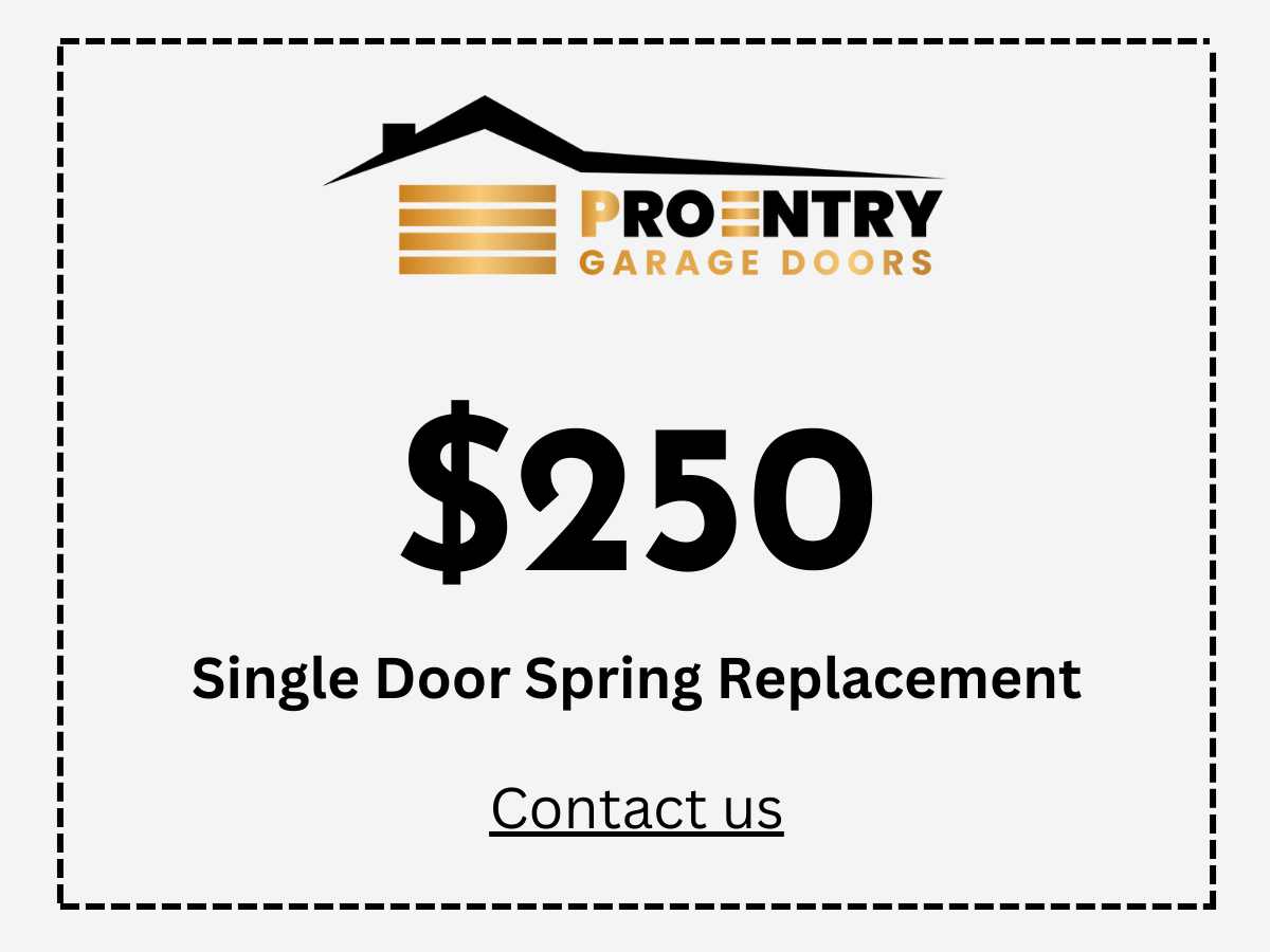 Garage door spring replacement