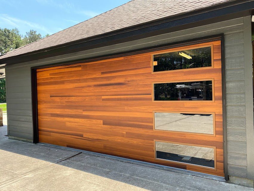 After: new insulated garage doors installed by Pro Entry