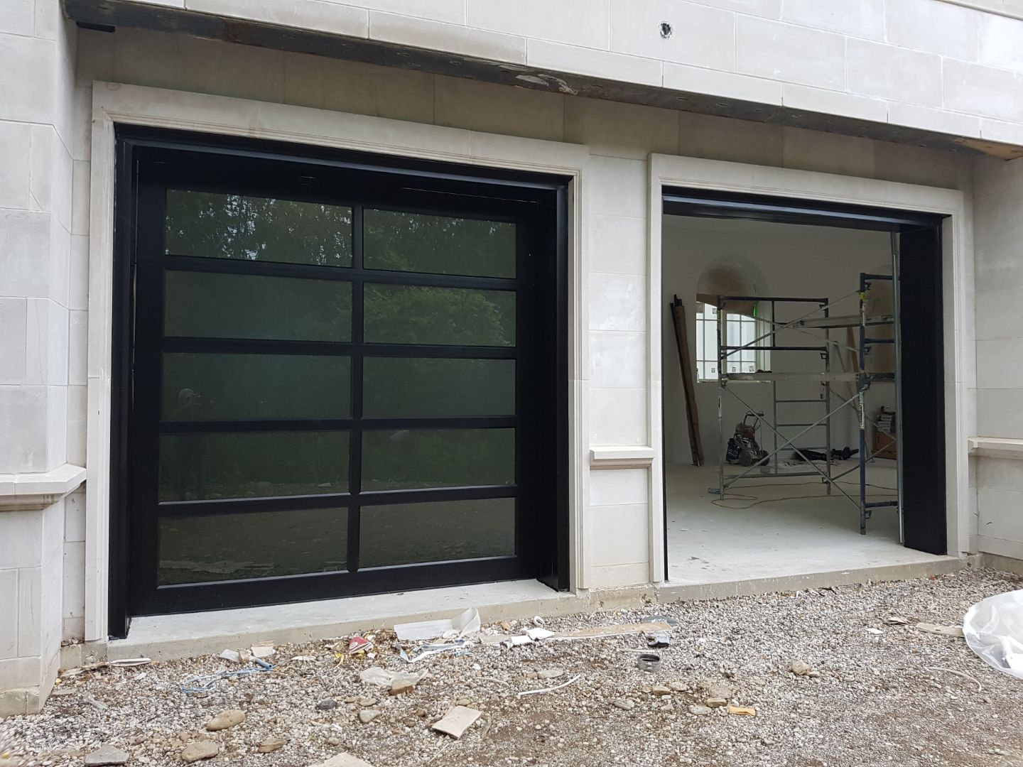 modern aluminum garage doors