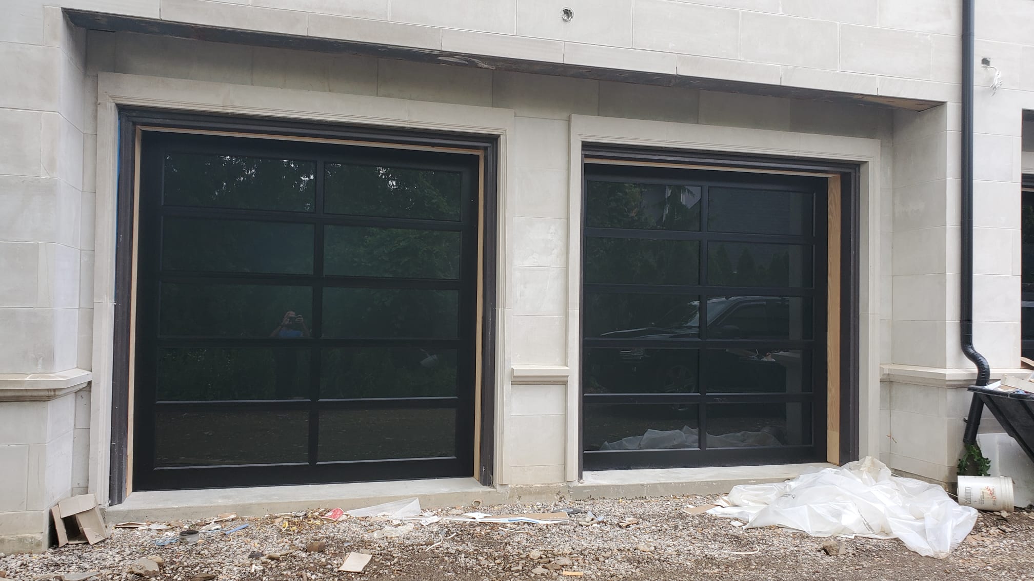 glass garage door installation2
